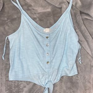 Knotted cropped tank